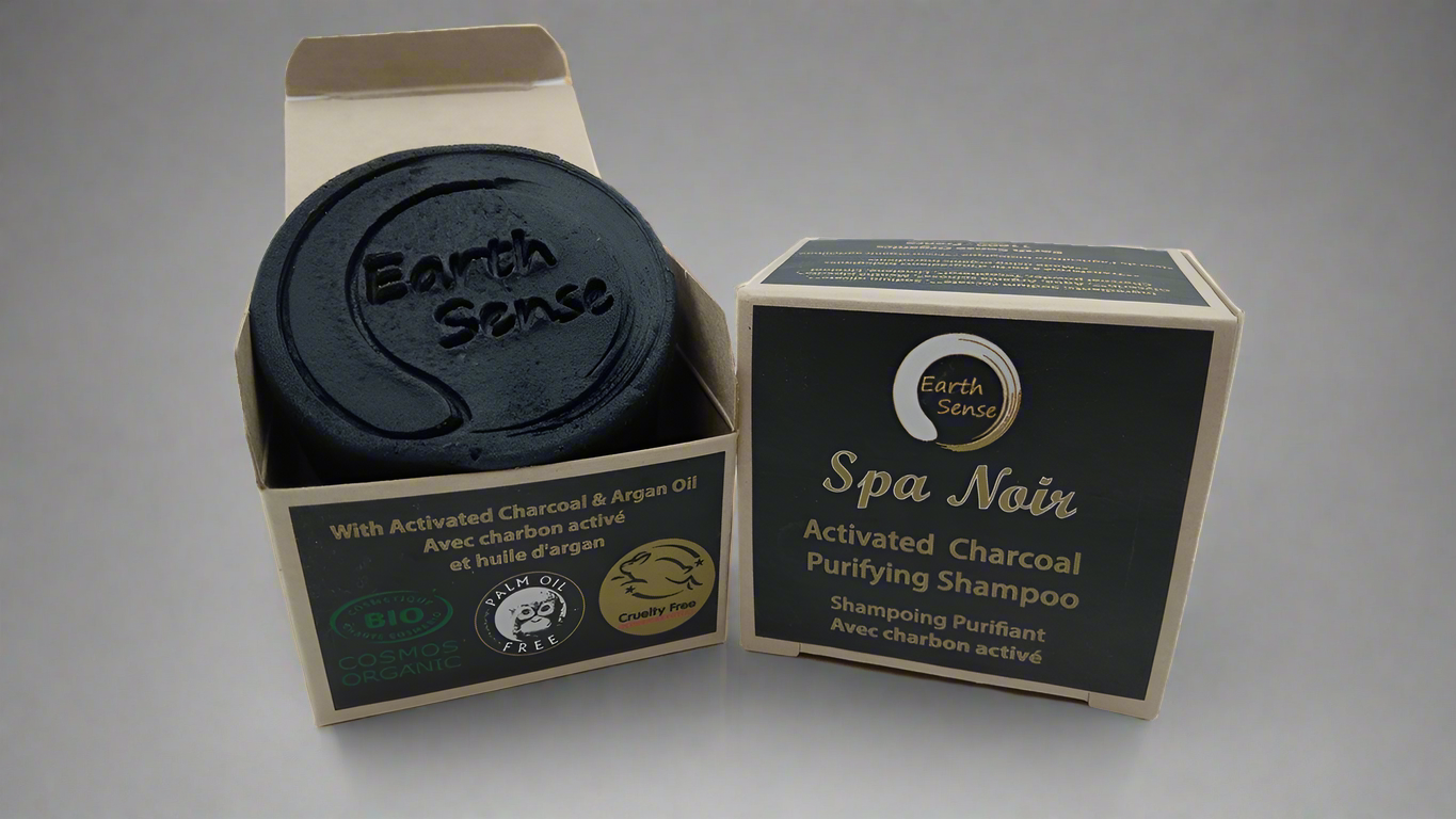 Shampooing Solide Noir Écoresponsable à Charbon Actif